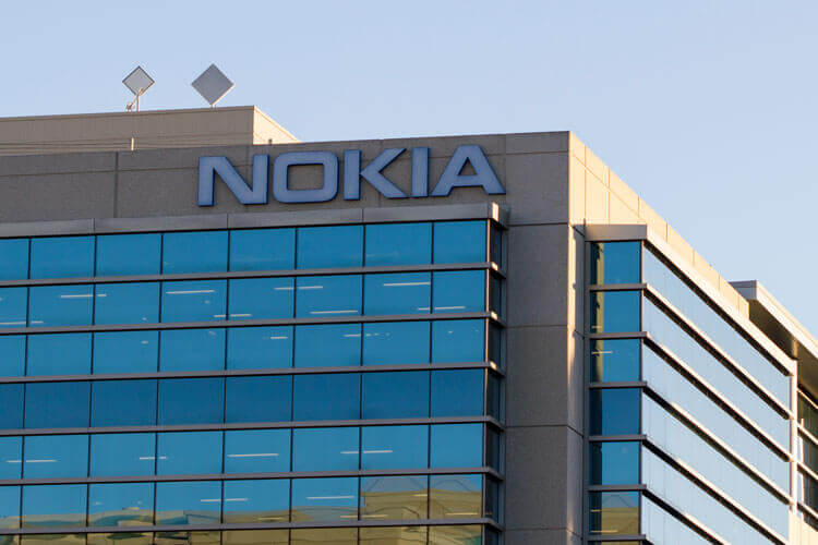 The front of a Nokia building
