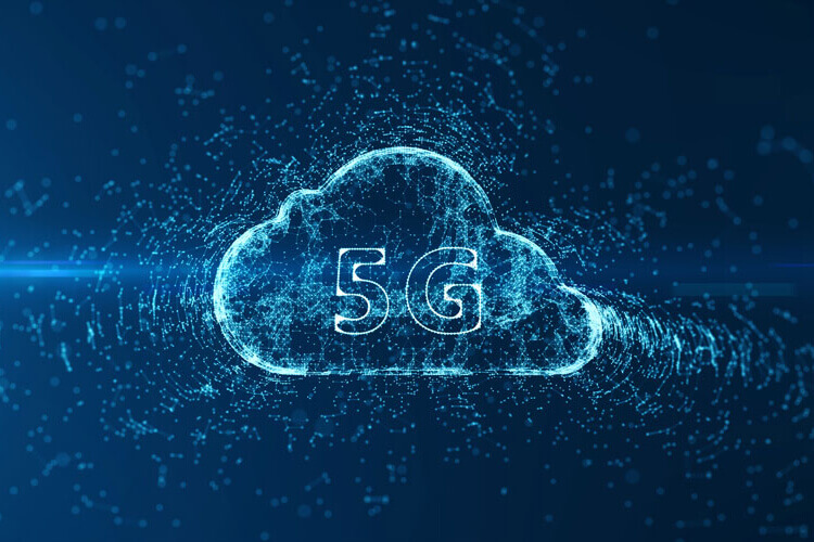 5G cloud vector