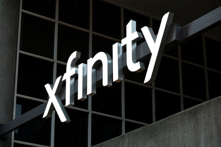 Xfinity sign outside a building